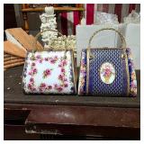 Porcelain Handbag Trinket Boxes