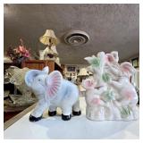 Vintage Ceramic Elephant Figurines