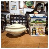 Vintage Tea Room Novelty Cookie Jar