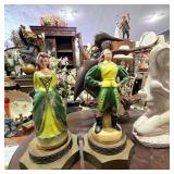 Vintage Ceramic Figurine Lamp Bases