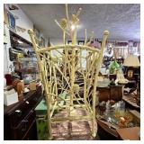 Vintage Faux Twig Metal Hall Tree