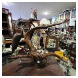 Carved Wood Heron Driftwood Sculpture