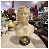 Carved Alabaster Mozart Bust
