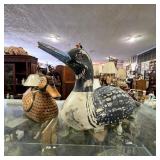 Carved Wooden Duck and Loon Decoys