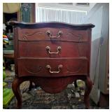 French Provincial Style 3-Drawer Nightstand