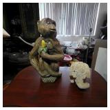 Vintage Monkey & Elephant Figurines