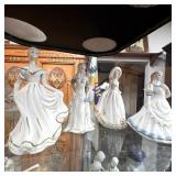 Vintage Porcelain Lady Figurines
