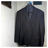 Hickey Freeman Lindsey Wool Suit Jacket 48L