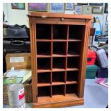 Roll-Down Tambour 15-Cubby Storage Cabinet