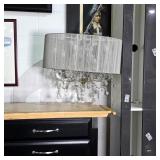 6-Light Crystal Drum Shade Chandelier