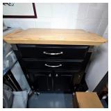 Rolling Kitchen Island Cart with Drawers