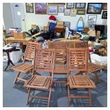 Outdoor Interiors Eucalyptus Folding Chairs