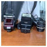 Nikon SB-20 Flash, Vivitar 3700 & Nikon Lens
