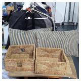 Threshold Accent Rug, Pillows & Storage Baskets