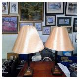 Pair of Candlestick Buffet Table Lamps