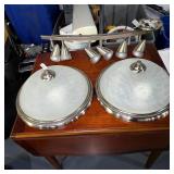 Assorted Brushed Nickel-Tone Light Fixtures