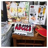 Assorted Drink Dispensers, Paddles & Housewares