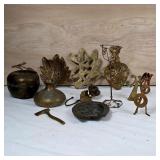Group of Vintage Brass-Tone Decorative Objects