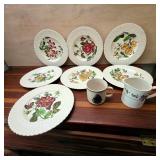 Cauldon Botanical Plates & Holiday Tableware Set