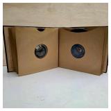 Vintage Phonograph Record Albums with Records