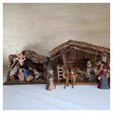 Group of Nativity Stables and Figurines