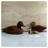 Assorted Duck Decor Lot with Avon Trinket Box
