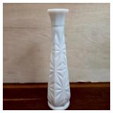 Vintage Milk Glass Starburst Bud Vase