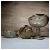 Assorted Glass Tableware and Piggy Bank