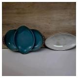 Fire-King Divided Dish & Sebring Oval Dish