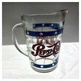 Vintage Pepsi-Cola Stained Glass Style Pitcher