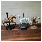 Assorted Carousel Horse Figurines