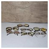 Assorted Vintage Eyeglasses and Cases