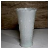 Anchor Hocking Teardrop & Pearl Milk Glass Vase
