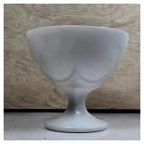 Footed Pedestal Dish with Interior Ribs