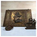 Nautical Plaque, Ship Bookend & Monogram Coasters