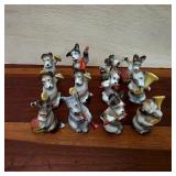 Vintage Japanese Dog Band Musician Figurines