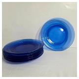 Bormioli Rocco Forum Saphir Blue Glass Plates