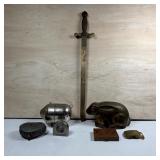 Assorted Vintage Metal Collectibles and Banks