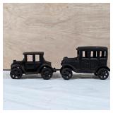 Pair of Miniature Model T Style Toy Cars