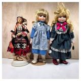 Assorted Vintage Musical and Costume Dolls
