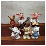 Vintage Animal Musician Figurines & Shakers