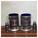 English Tea & Coffee Canisters and Shakers