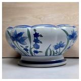 AAA Imports Decoware Floral Pedestal Planter Bowl