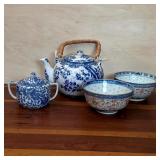 Group of Asian Blue and White Tableware