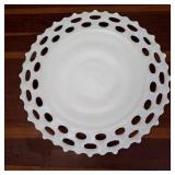Westmoreland Doric Lace Milk Glass Plate