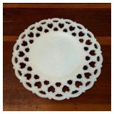 Westmoreland Forget-Me-Not Milk Glass Plate