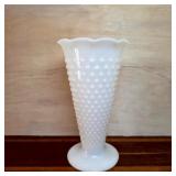 Anchor Hocking Hobnail Milk Glass Vase