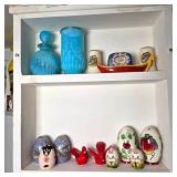 Collection of Avon Glass & Novelty Shakers