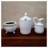 Assorted Vintage Opaque White Tableware