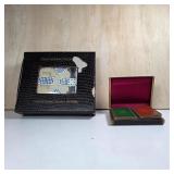 Train Dominoes and Cased Playing Cards Lot